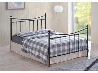 4ft Small Double Alder Black Victorian Style Metal Bed Frame